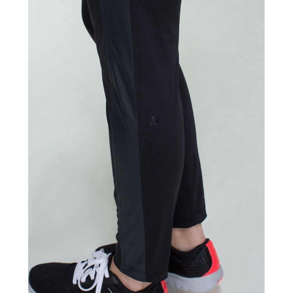 Lululemon Here To There Pants Womens 4 Black Tailored Bike To Office Zip Pockets - Picture 10 of 16